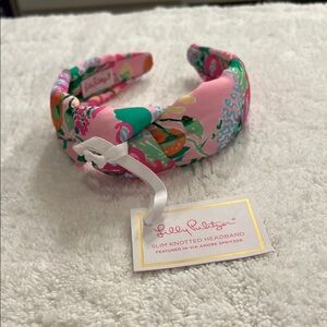 Lilly Pulitzer Pink and Green Knotted Headband
